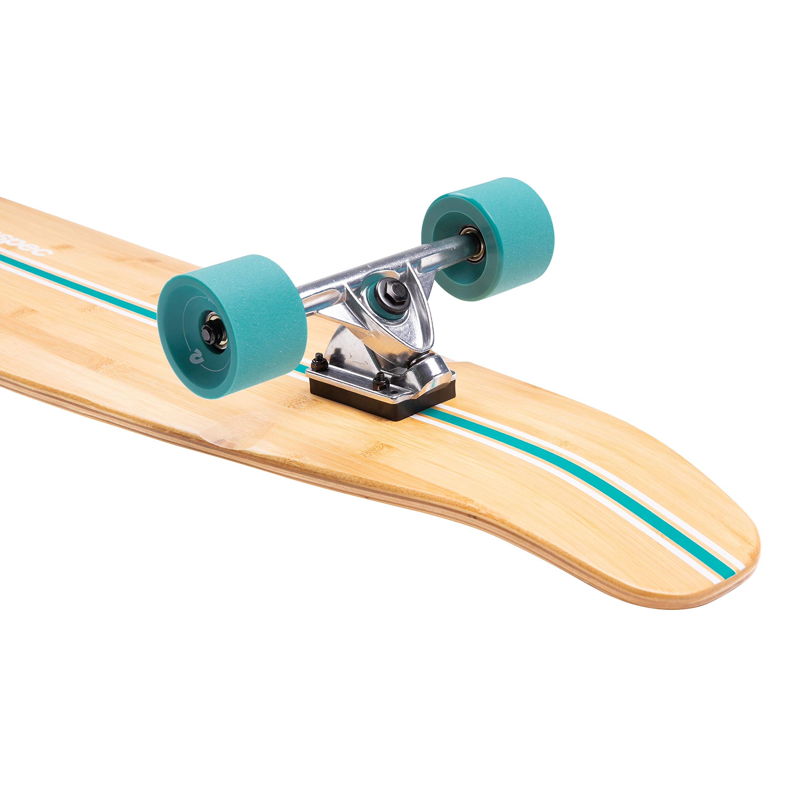 Retrospec Zed Longboard Skateboard Complete Cruiser | Bamboo & Canadian Maple Wood Cruiser w/Reverse Kingpin Trucks for Commuting, Cruising, Carving & Downhill Riding