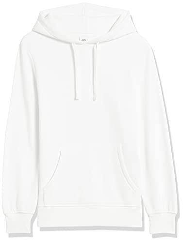 Amazon Essentials Women's French Terry Hooded Tunic Sweatshirt, White, X-Large