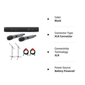 Sennheiser XSW 1-825 Dual-Vocal Set with Two 825 Handheld Microphones | A: 548 to 572 MHz