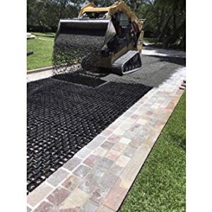 Permeable Pavers Grass Grid for Driveway, Patio RV Pad, Stables, Gravel, Fire Lanes, Outdoors Road DIY, 4-Pack and Load is up to up to 44t vehicles (1.8" Depth)