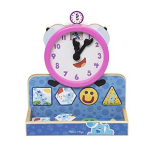 Melissa & Doug Blue's Clues & You! Wooden Tickety Tock Magnetic Clock (31 Pieces)