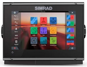 simrad go9 xse - 9-inch chartplotter with active imaging 3-in-1 transducer, c-map discover chart card