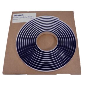 8mm x 16' Round Foam Core Butyl Tape Roll Auto Glass Adhesive 6 Pack