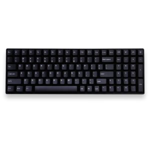 Black Keycaps, 139 Keys PBT Cherry Profile Double Shot White On Black keycaps for filco Cherry Ducky iKBC Mechanical Gaming Keyboard (Black)