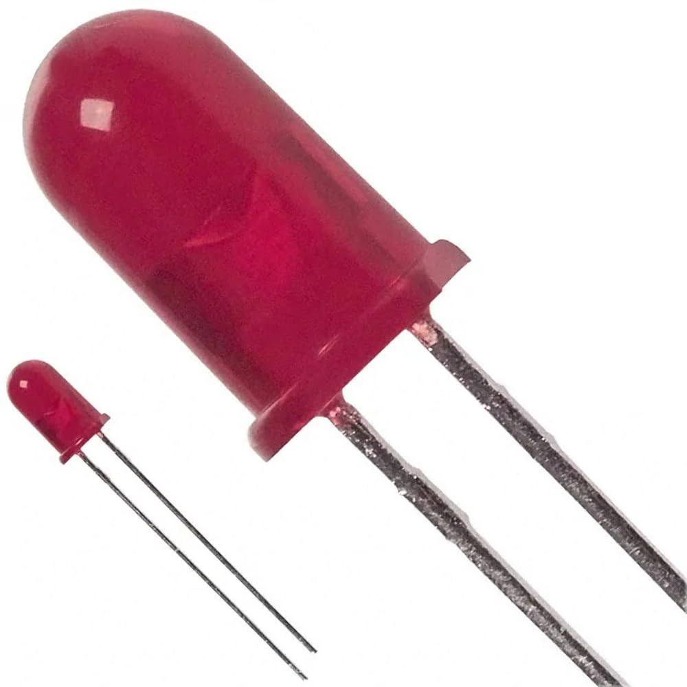 AVLIS-CO Pack of 10 TLLR5401 Standard LED Uni Color Red Diffused 5MM T/H Radial