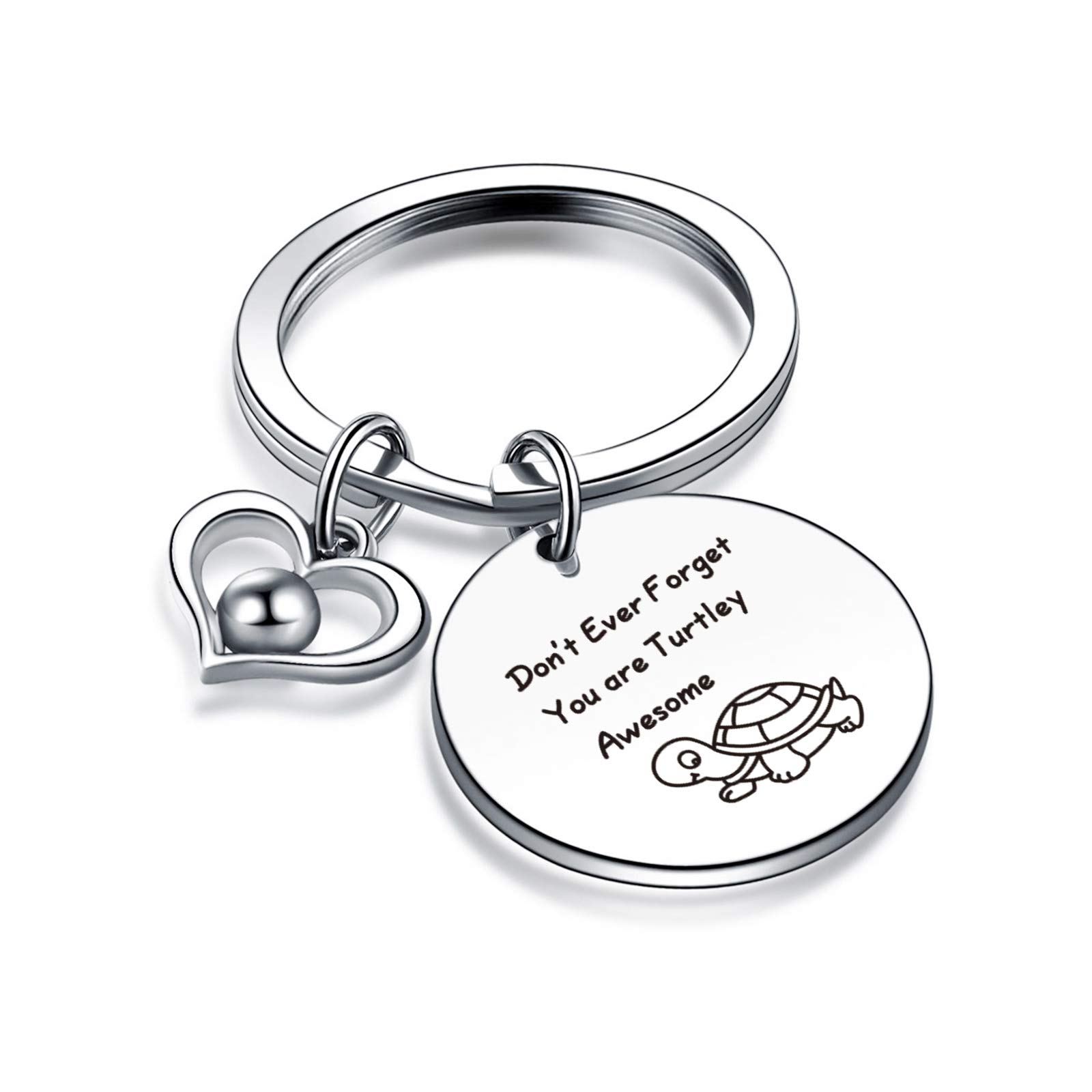 Nothers Turtle Lover Jewelry Inspirational Gift Inspirational Keychain Turtle Lover Gift (Turtle Lover Keychain)