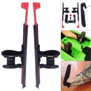 Adjustable Locking Kayak Foot Braces Pedals, with Tail Rudder Direction Steering,Control System Stand for Kayaking Canoe Fishing Boat for Kayaking, Canoe, Fishing Boat