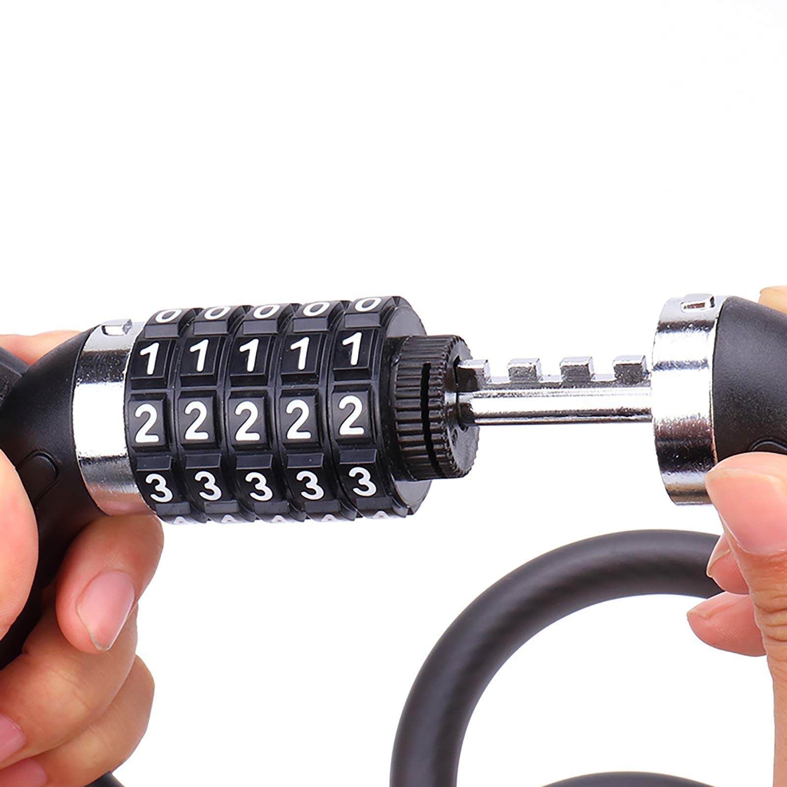 1Pc Bicycle Lock Password Lock Digit Resettable Combination Locks