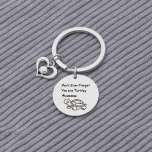 Nothers Turtle Lover Jewelry Inspirational Gift Inspirational Keychain Turtle Lover Gift (Turtle Lover Keychain)