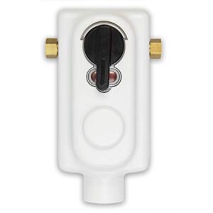 Flame King ACR6a 2-Stage Auto Changeover LP Propane Gas Regulator for RVs, Vans, and Trailers (Without Pigtails)