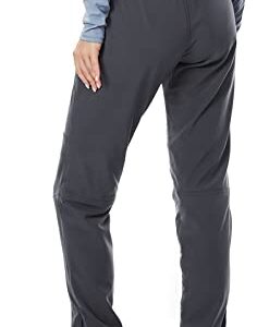 Wespornow Women's-Snow-Ski-Pants for Winter Outdoor Fleece-Lined-Water-Resistant-Hiking-Insulated-Pants with Zipper Pockets（Grey,Medium