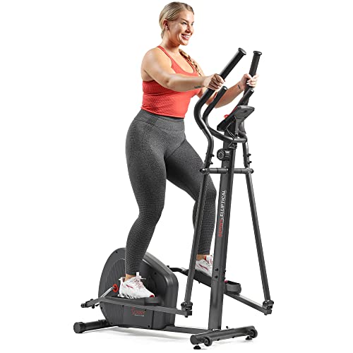 Sunny Health & Fitness Endurance Full Body Smart Magnetic Resistance Elliptical Machine with Digital Performance Monitor, Low Impact Exercise, Pulse Sensors, and Bluetooth SunnyFit App – SF-E321003