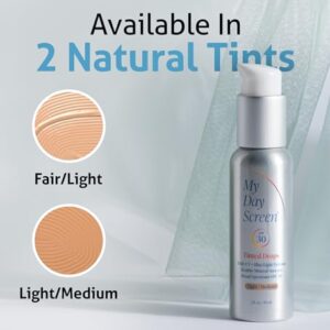 Tinted Drops - SPF 30 F/L Facial Mineral Moisturizer Sunscreen. Broad Spectrum, Vegan, Natural, and Sustainable. 2 oz