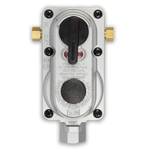 flame king acr6a 2-stage auto changeover lp propane gas regulator for rvs, vans, and trailers (without pigtails)