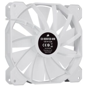 CORSAIR iCUE SP140 RGB Elite Performance 140mm White PWM Dual Fan Kit with Lighting Node CORE