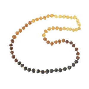 baltic amber necklace - adult raw amber bead necklace - rainbow pattern unpolished amber beads - multiple lengths, baltic-amber, baltic-amber