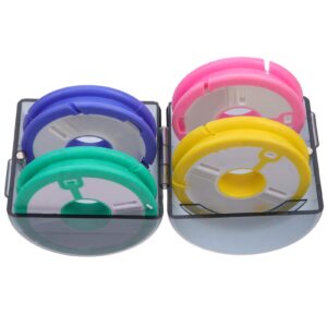 BESPORTBLE Silicone Fishing Line Storage Holders Fishing Snell Rigs Gear Spool Line Keeper Bobbins Tackle Box Wire Leader Colorful