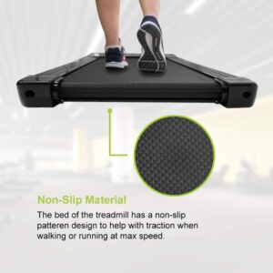 Home Office Portable Fitness Walking Jogging Treadmill with Remote Control, LED Display & Bluetooth Speaker