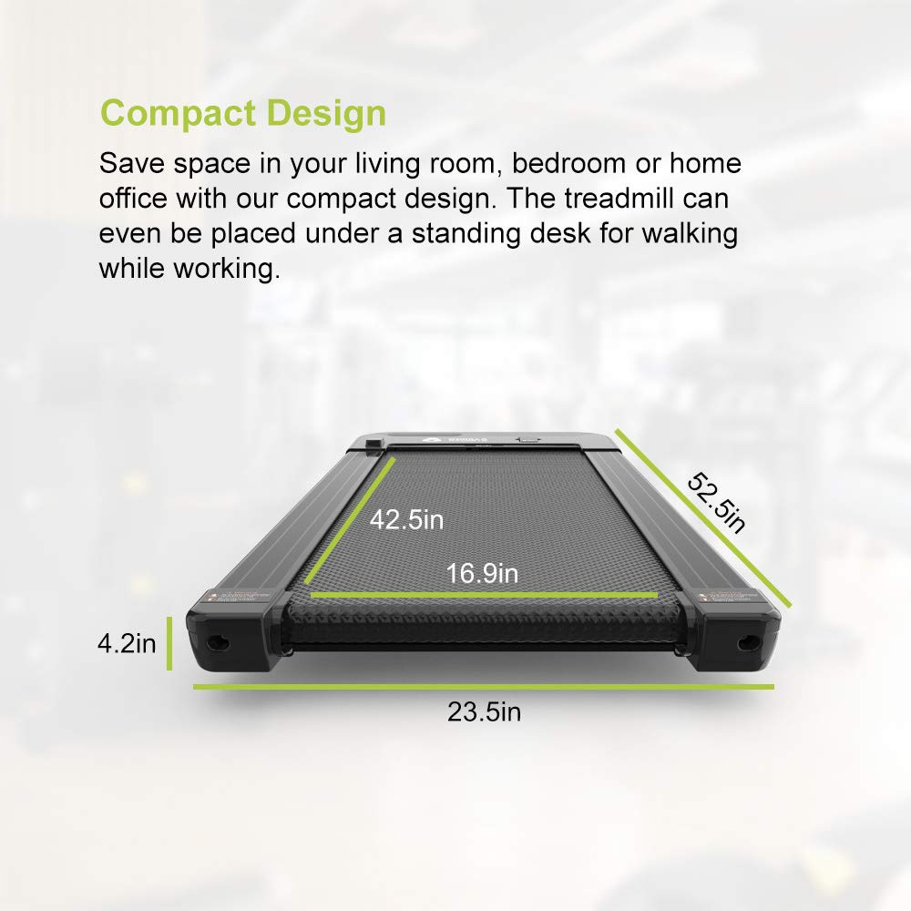 Home Office Portable Fitness Walking Jogging Treadmill with Remote Control, LED Display & Bluetooth Speaker