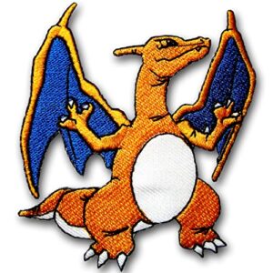 verani cartoon patch embroidered iron on badge dragon lizadon