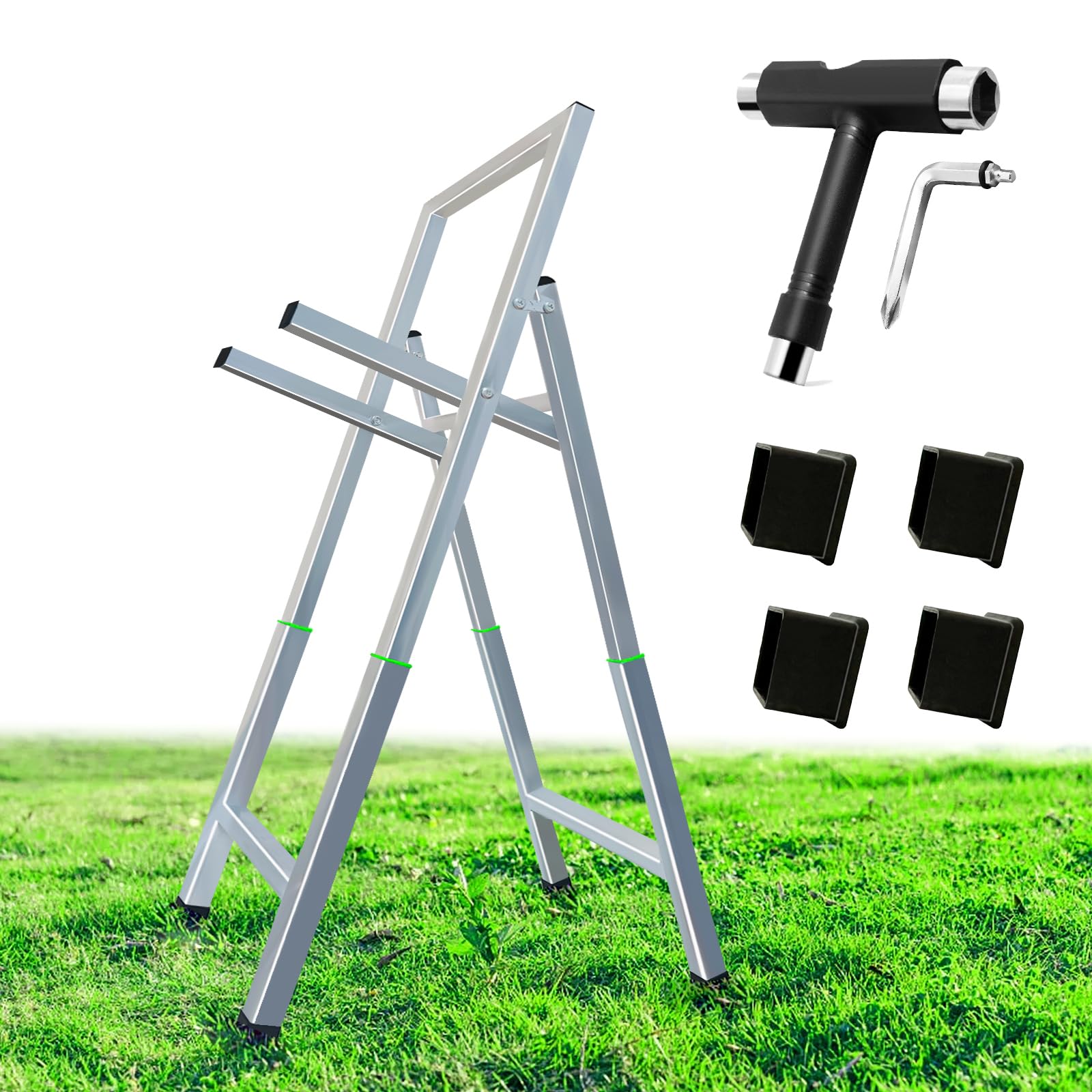 Archery Target Stand for Backyard, Foldable Metal Archery Target Stands for Straw & Point Bag Target Stand - Easy to Carry