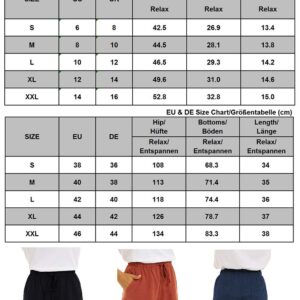 CNFUFEN Women's Lounge Bermuda Shorts Athletic Casual Jersey Cotton Stretchy Shorts with Pockets Folded Hem High Waisted Hot Pants Black M