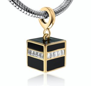 bolenvi kaaba kabah mosque arabia muslim ramadan eid 925 erling silver pendant charm bead for pandora & similar charm bracelets or necklaces