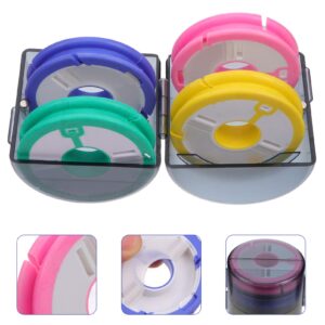 BESPORTBLE Silicone Fishing Line Storage Holders Fishing Snell Rigs Gear Spool Line Keeper Bobbins Tackle Box Wire Leader Colorful