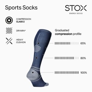 STOX Energy Socks - Sports Socks for Women - Premium Compression Socks - Prevent Injuries & Muscle Pain - Faster Recovery