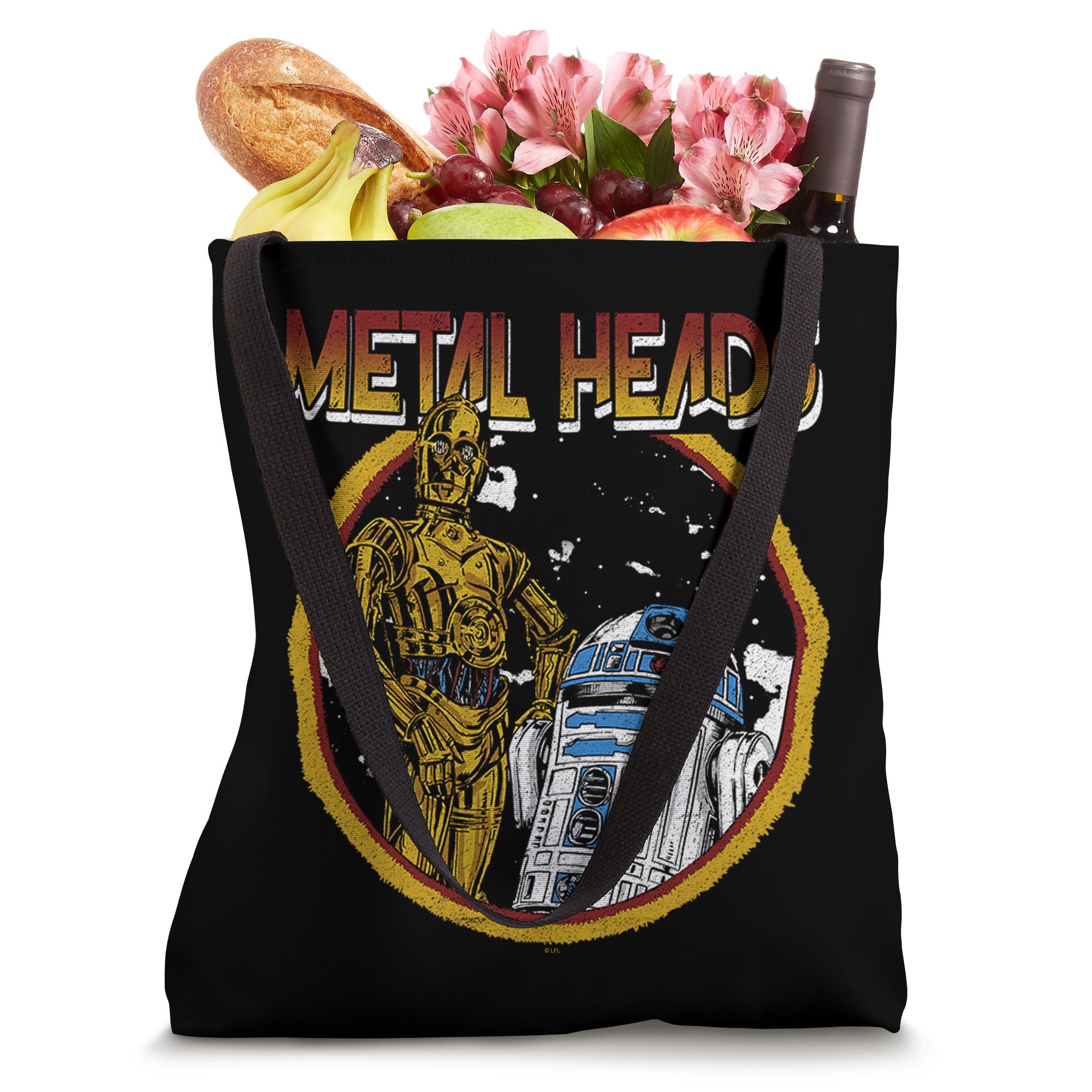 Star Wars R2-D2 & C-3PO Metal Heads Tote Bag