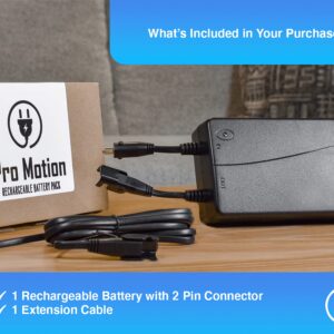 Pro Motion Rechargeable Battery Pack for Power Reclining Furniture. Universal Design for Electric Recliners, Sofas, Loveseats, Chairs and Couches