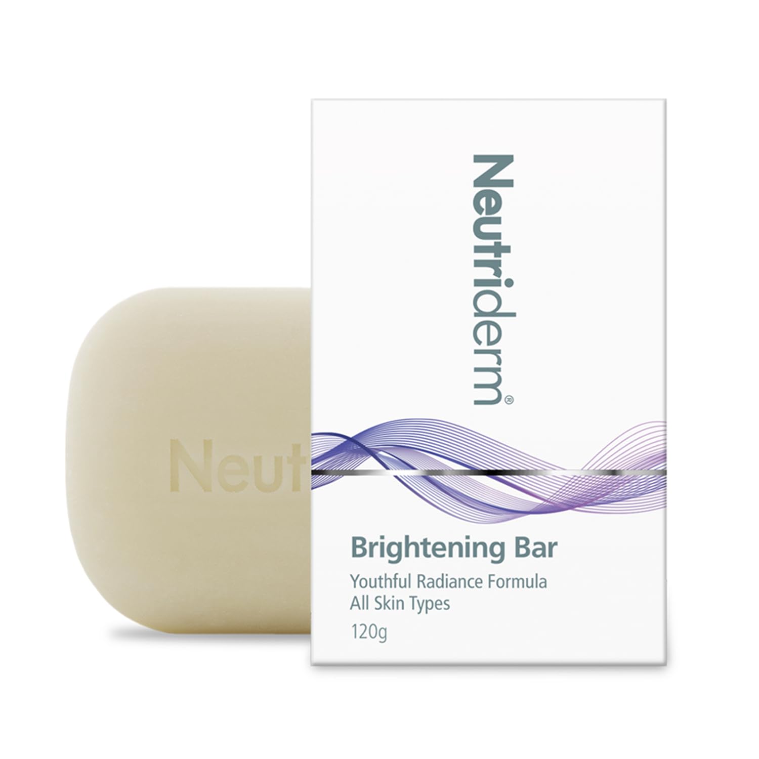 Neutriderm Illuminating Cleansing Bar, Radiance-Boosting and Soap-Free, Cleansing Bar for Dark Spots, Fine Lines & Uneven Skin Tone, Deeply Cleans & Eliminates Dead Skin Cells, 120g