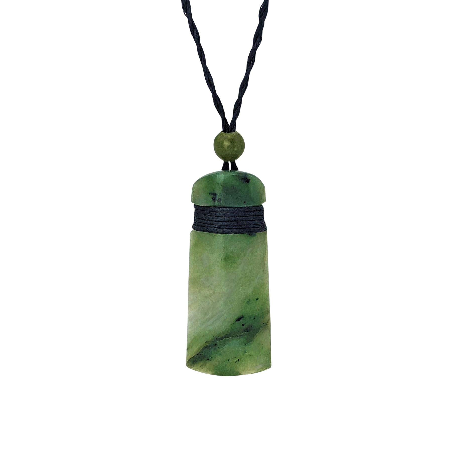 81stgeneration Women's Men's Nephrite Jade Greenstone Small Toki Blade Maori Pendant Necklace