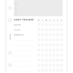 Filofax Personal Wellness Trackers Refill, 132688