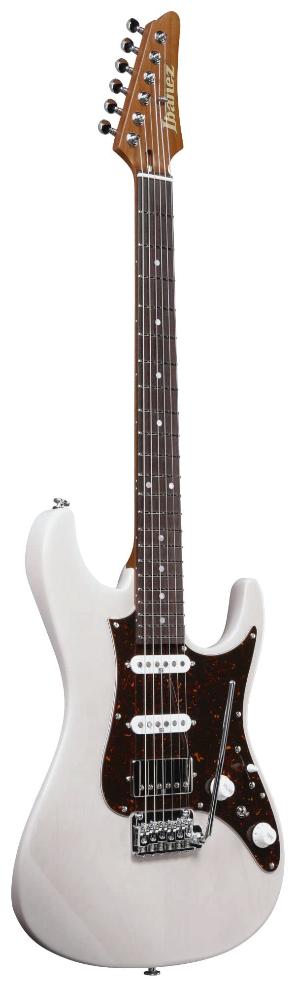 Ibanez AZ2204N Prestige 6-String Electric Guitar (Antique White Blonde, Right-Handed) with Case