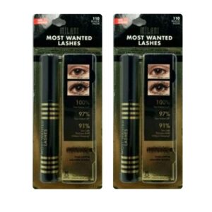 Pack of 2 Milani Most Wanted Lashes Lavish Lift & Curl Mascara, Black 110