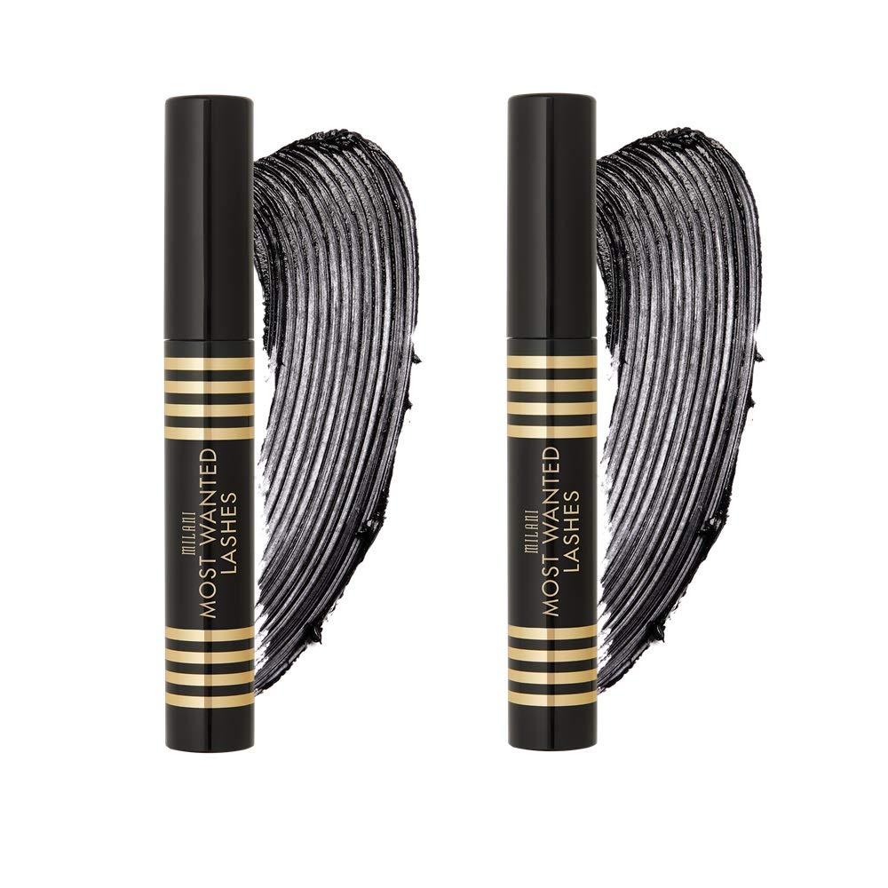 Pack of 2 Milani Most Wanted Lashes Lavish Lift & Curl Mascara, Black 110