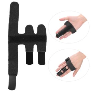 Compression Finger Splint, Adjustable Finger Support Brace Finger Brace, Finger Splints for Arthritis Pain Tendon Injury, Breathable Finger Joints Orthosis Stabilizer