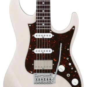 Ibanez AZ2204N Prestige 6-String Electric Guitar (Antique White Blonde, Right-Handed) with Case