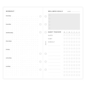 Filofax Personal Wellness Trackers Refill, 132688