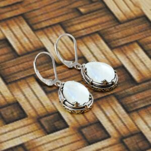 9.51Cts Natural Moonstone Earrings For Women White Stone June Birthstone Jewelry Women's Day Gifts For Mom Wife Sister