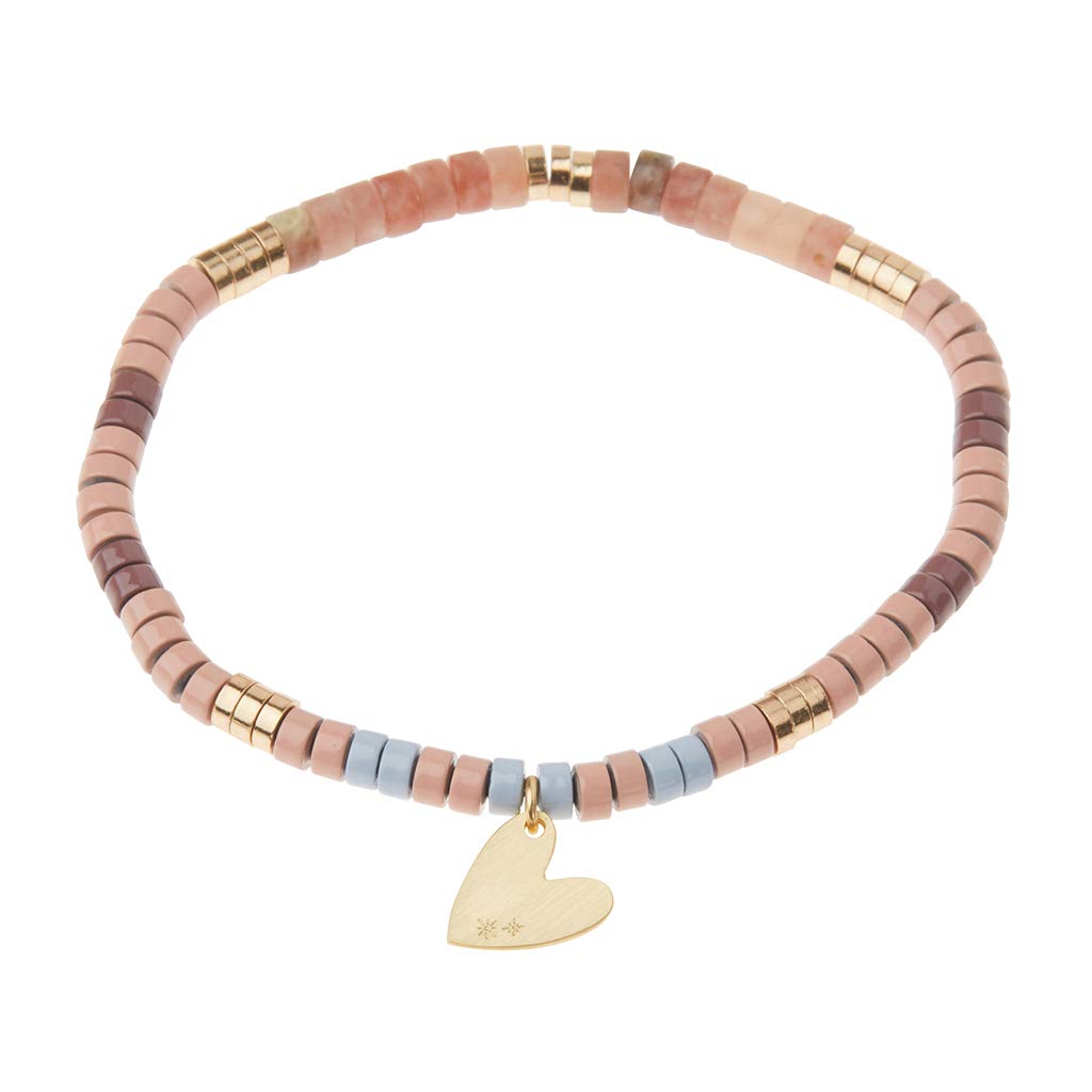 Scout Curated Wears - Intention Charm Bracelet - Rhodonite/Gold