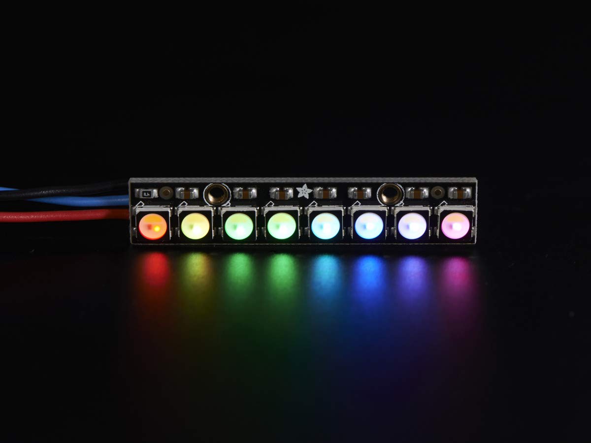 Adafruit Industries NeoPixel Stick - 8 x 5050 RGBW LEDs - Cool White - ~6000K