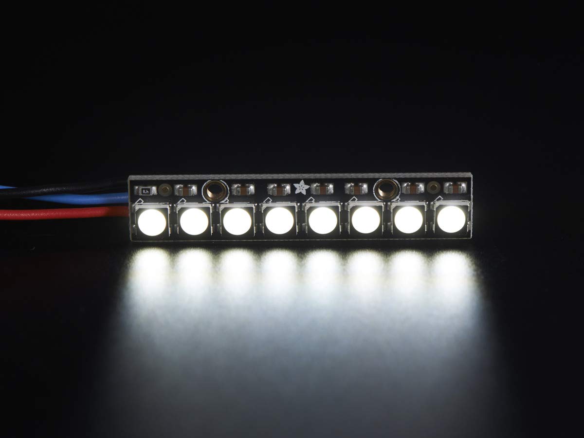 Adafruit Industries NeoPixel Stick - 8 x 5050 RGBW LEDs - Cool White - ~6000K