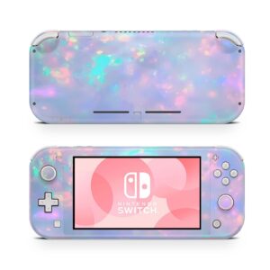 ZOOMHITSKINS Switch Lite Accessories, Compatible for Switch Lite Skin, Gemstone Pink Blue Grey Silver Rainbow, 3M Vinyl, Durable & Fit, Easy to Install, Made in The USA