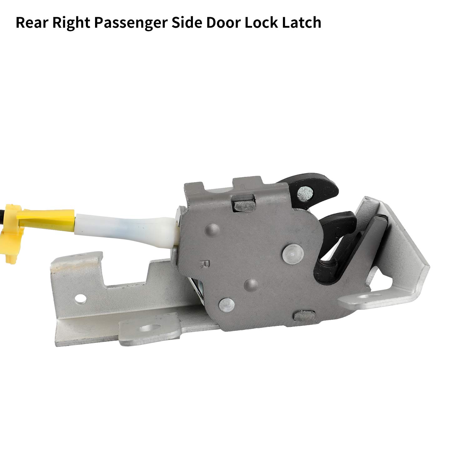 Nakuuly Right Passenger Side Rear Door Lock Latch & Cable Compatible with Ford F150 Extended Cab Pickup 2004-2008, Upper and Lower Latches Assembly Replaces # 8L3Z-18264A00-B, 6L3Z-18264A00-B