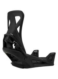 burton men's step on re:flex snowboard bindings, black, l