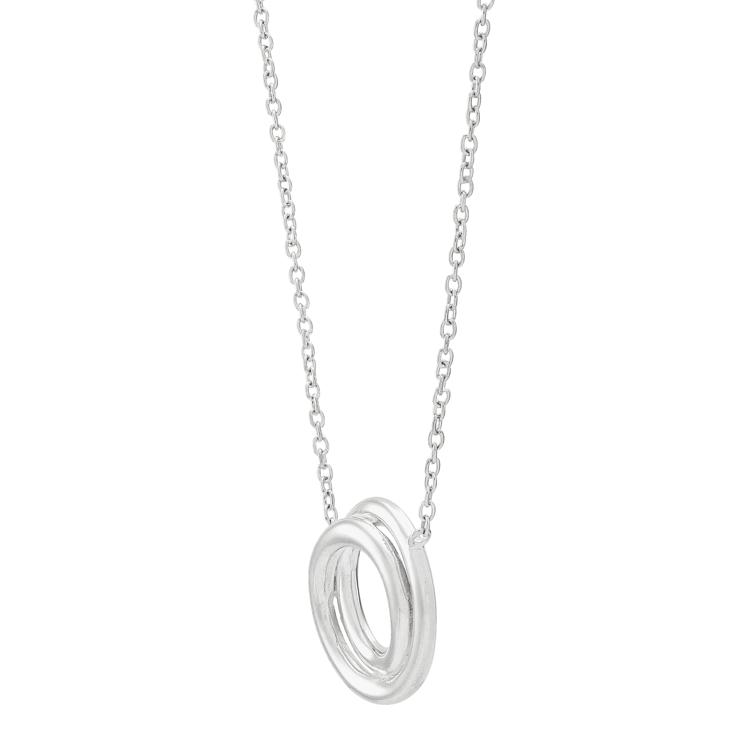 Silpada 'Karma Swirl' Pendant Necklace in Sterling Silver, 18" + 2"