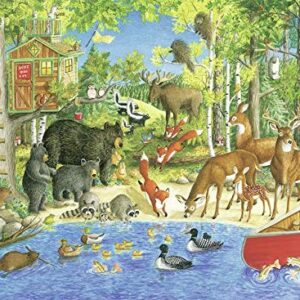 Ravensburger Woodland Friends 300-Piece Jigsaw Puzzle | Great Outdoors Series | Unique Puzzle Pieces | Anti-Glare Surface | Ideal Gift for Ages 9 & Up