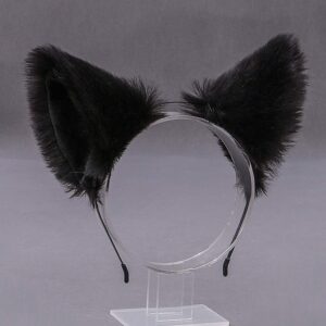 Faylay Girl Women Cat Ears Headband Cosplay Fluffy Cute Furry Party Headwear (7-WLD-HH)